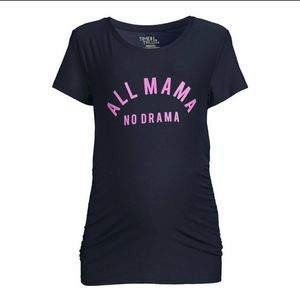 - Size Small Maternity Graphic  All Mama No Drama T-Shirt